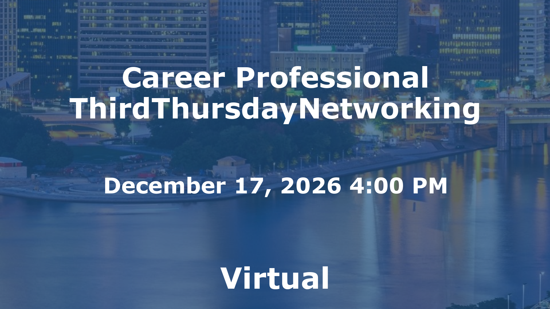 Career Professional ThirdThursdayNetworking event image